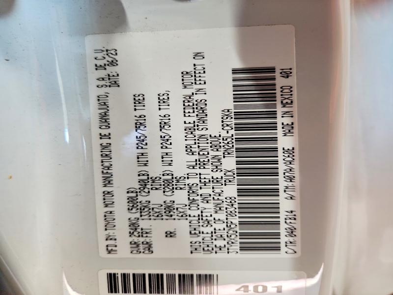 2023 Toyota Tacoma მანქანა იყიდება აუქციონზე, vin: 3TYRX5GN5PT083468, აუქციონის ნომერი: 69368346