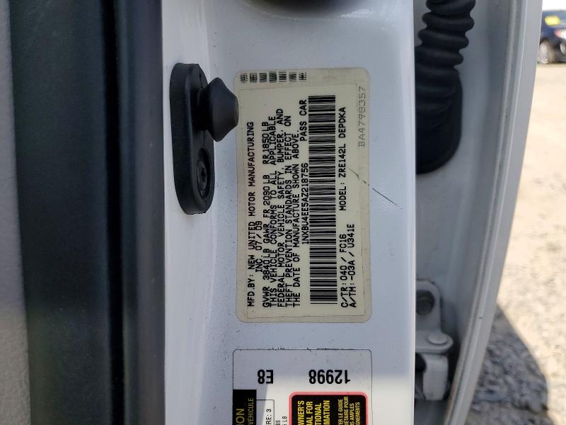 68708696 :رقم المزاد ، 1NXBU4EE5AZ218756 vin ، 2010 Toyota Corolla مزاد بيع