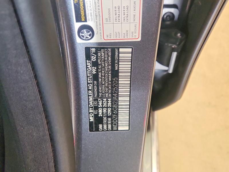 Продажа на аукционе авто 2018 Mercedes-benz E, vin: WDDZF6GB2JA425205, номер лота: 68395056