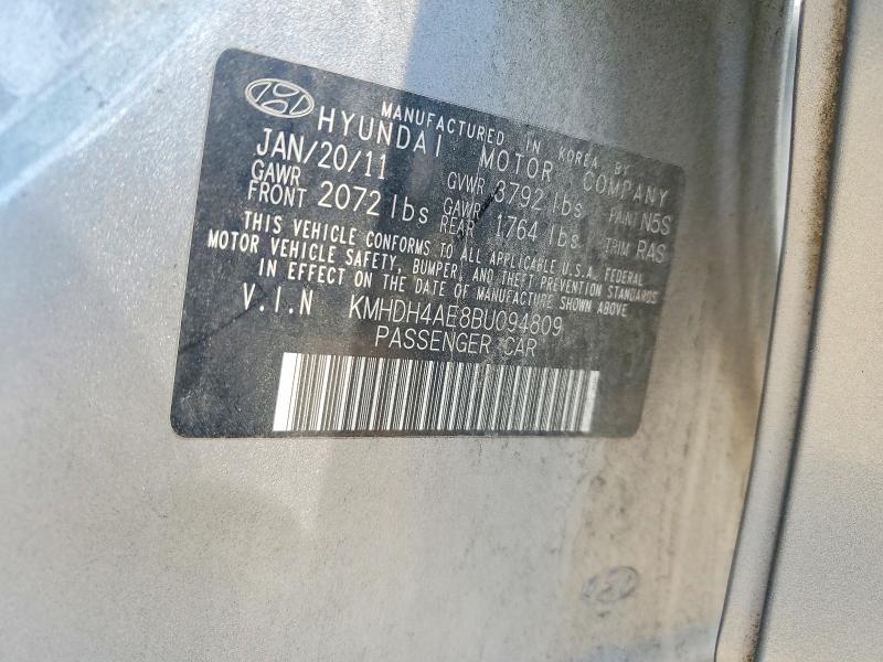 67084466 :رقم المزاد ، KMHDH4AE8BU094809 vin ، 2011 Hyundai Elantra مزاد بيع