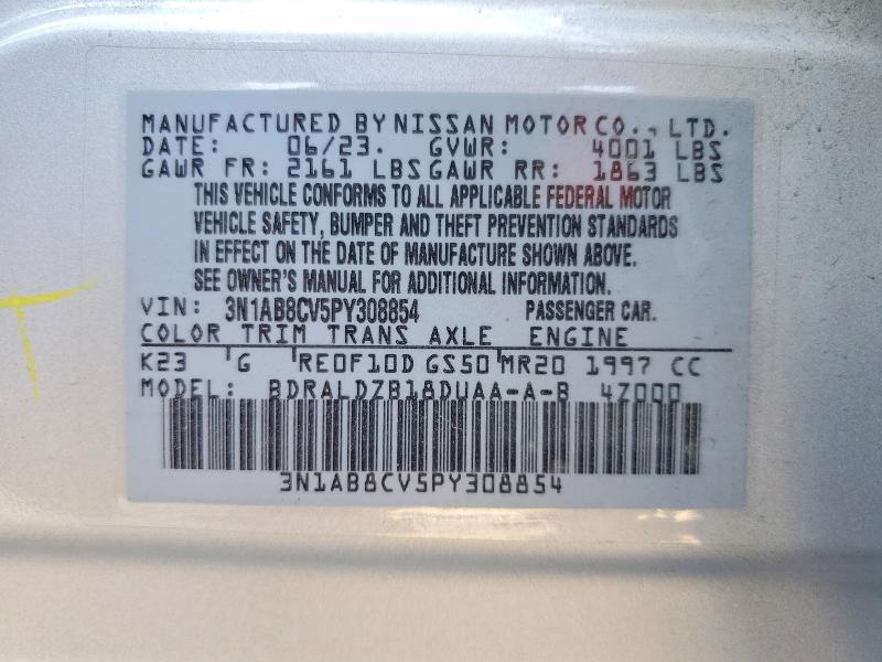 Aukcja sprzedaży 2023 Nissan Sentra, vin: 3N1AB8CV5PY308854, numer aukcji: 70849216