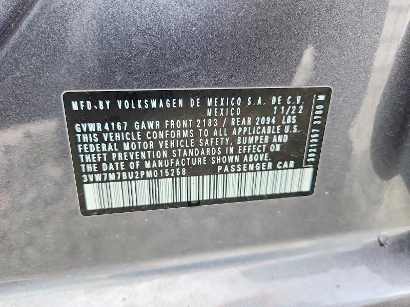 Aukcja sprzedaży 2023 Volkswagen Jetta, vin: 3VW7M7BU2PM015258, numer aukcji: 67671726