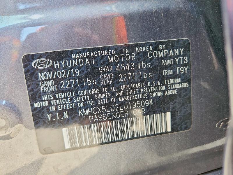 Продаж на аукціоні авто 2020 Hyundai Ioniq, vin: KMHCX5LD2LU195094, номер лоту: 68981706