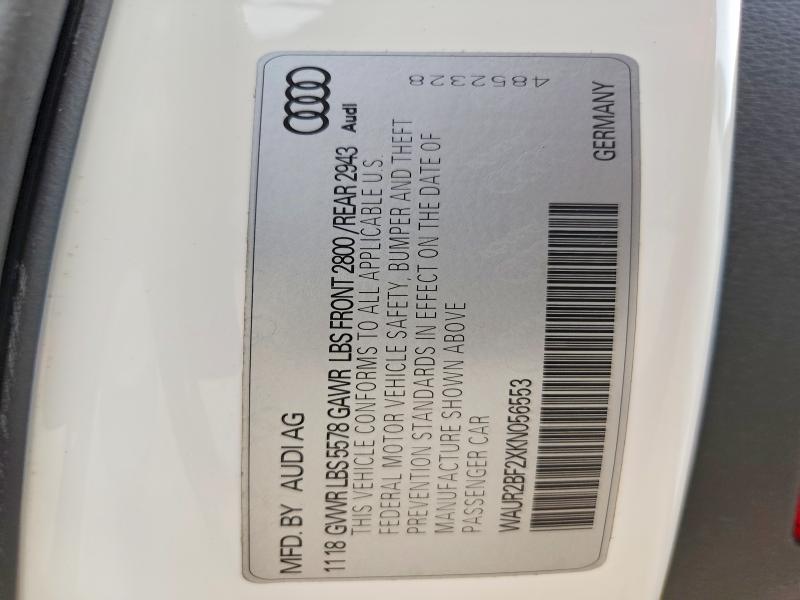 Продажа на аукционе авто 2019 Audi A7, vin: WAUR2BF2XKN056553, номер лота: 70112516