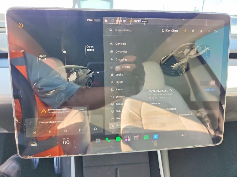 2020 Tesla Model Y მანქანა იყიდება აუქციონზე, vin: 5YJYGDEE3LF018296, აუქციონის ნომერი: 66833836