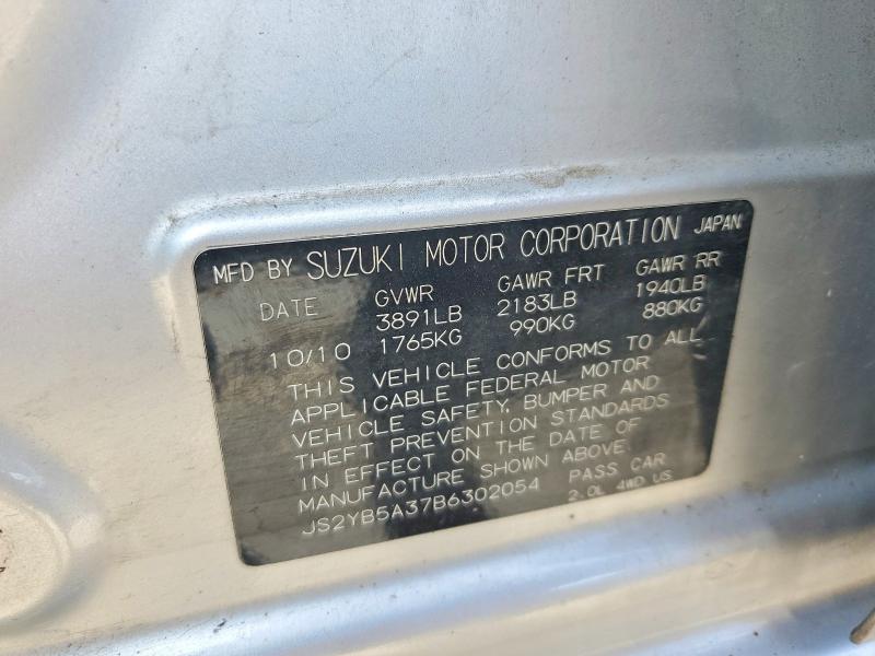 Продаж на аукціоні авто 2011 Suzuki Sx4, vin: JS2YB5A37B6302054, номер лоту: 69870606