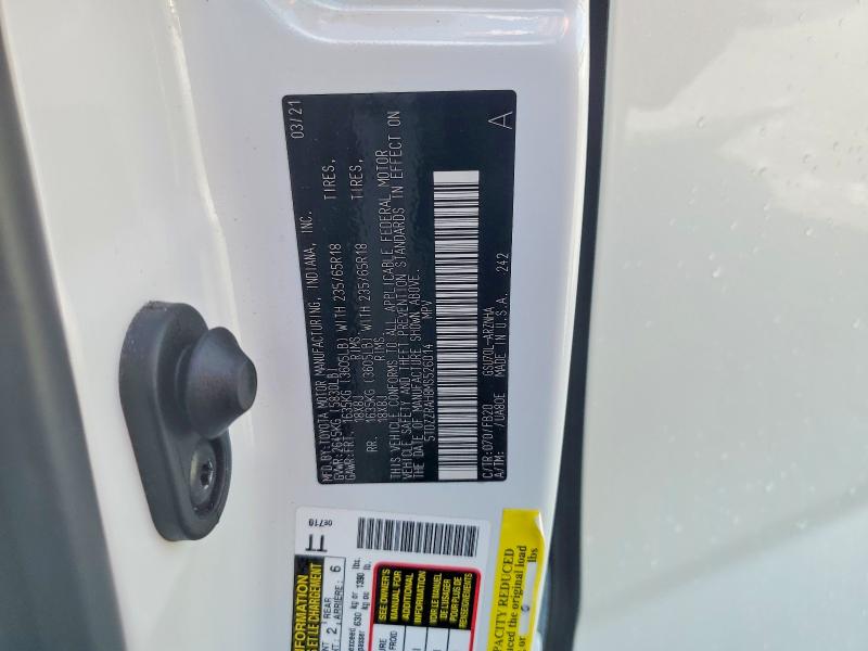 67432996 :رقم المزاد ، 5TDZZRAH8MS526014 vin ، 2021 Toyota Highlander مزاد بيع
