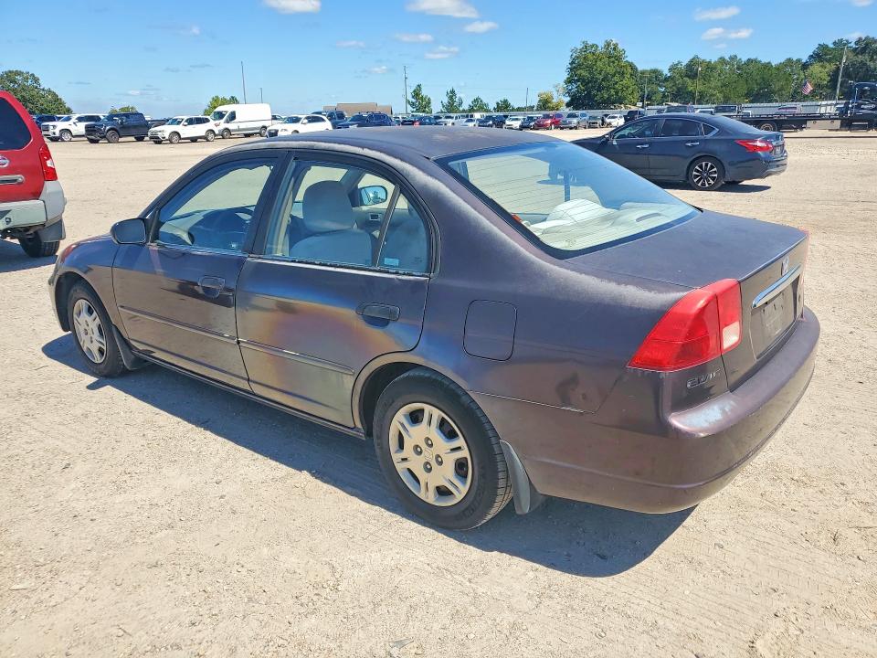 2001 Honda Civic მანქანა იყიდება აუქციონზე, vin: 2HGES16551H541830, აუქციონის ნომერი: 70687096