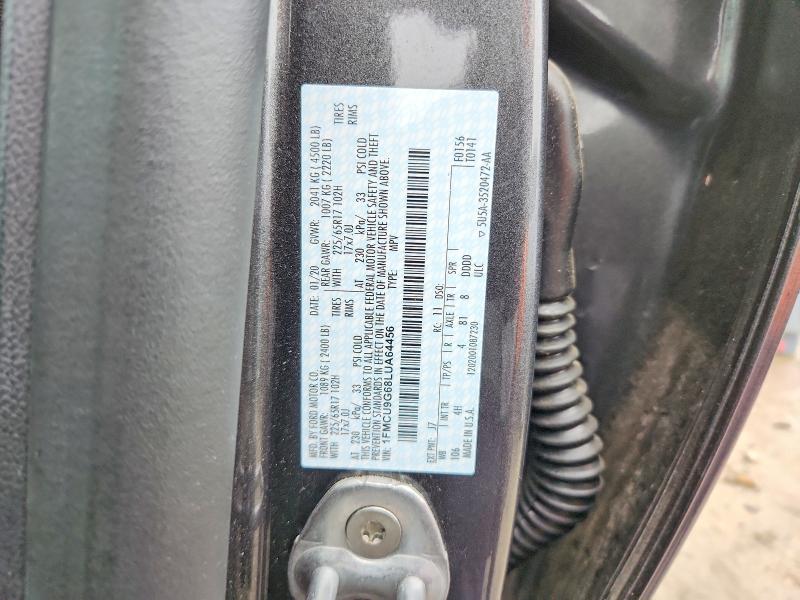 Продаж на аукціоні авто 2020 Ford Escape, vin: 1FMCU9G68LUA64456, номер лоту: 67161956