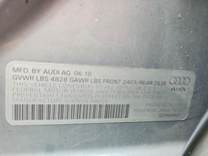 Продаж на аукціоні авто 2011 Audi A4, vin: WAUMFAFL2BN007655, номер лоту: 67999426