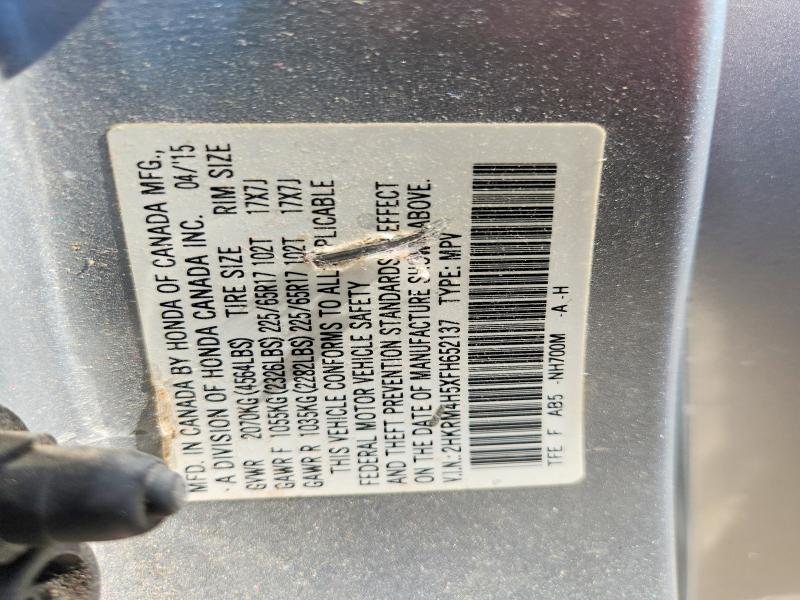 Продажа на аукционе авто 2015 Honda Cr-v, vin: 2HKRM4H5XFH652137, номер лота: 68898886