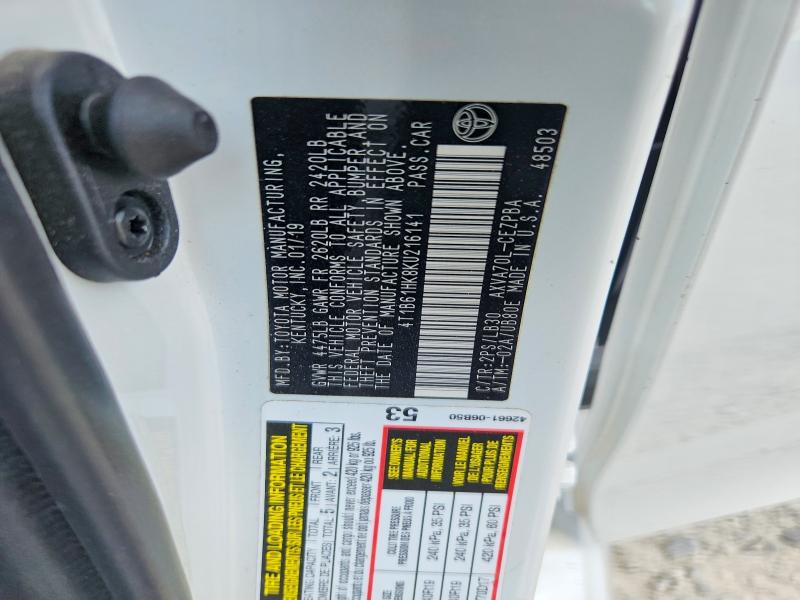 Aukcja sprzedaży 2019 Toyota Camry, vin: 4T1B61HK8KU216141, numer aukcji: 68764676