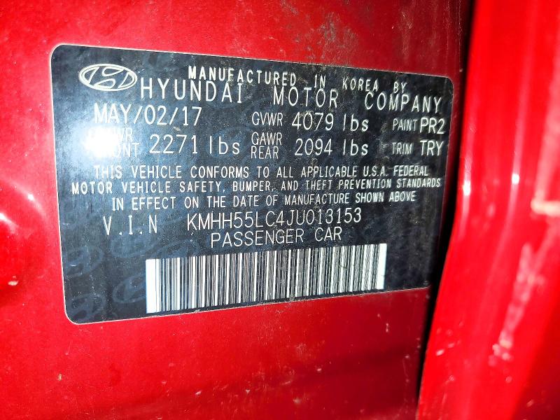 Aukcja sprzedaży 2018 Hyundai Elantra Gt, vin: KMHH55LC4JU013153, numer aukcji: 68523296