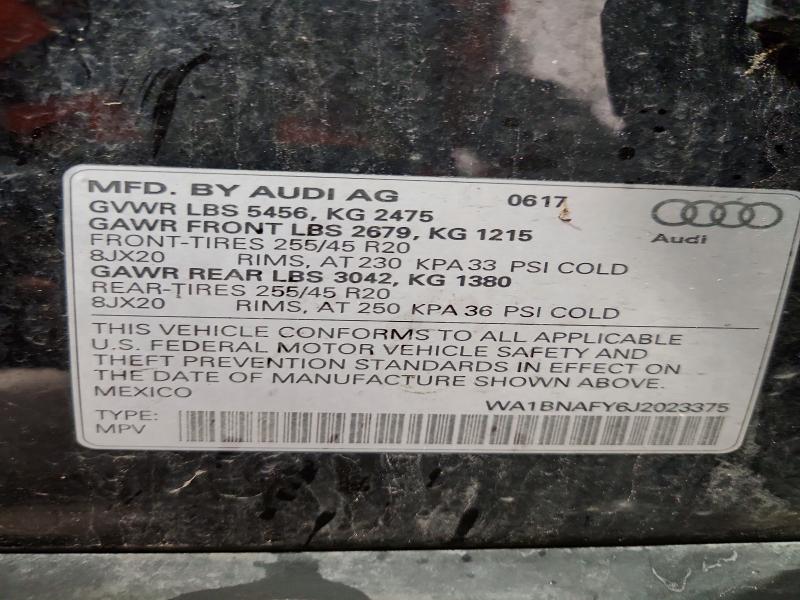Продажа на аукционе авто 2018 Audi Q5, vin: WA1BNAFY6J2023375, номер лота: 69606896
