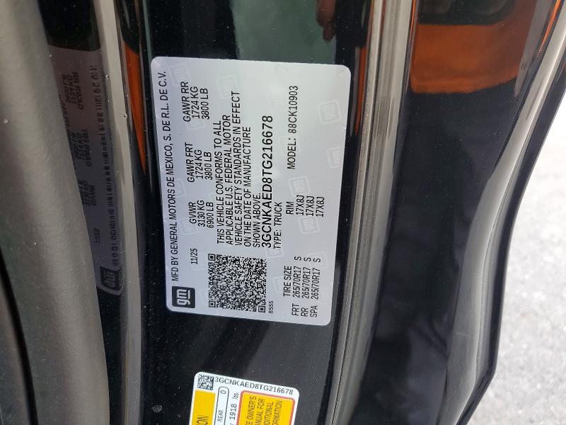 Продажа на аукционе авто 2026 Chevrolet Silverado, vin: 3GCNKAED8TG216678, номер лота: 68256536