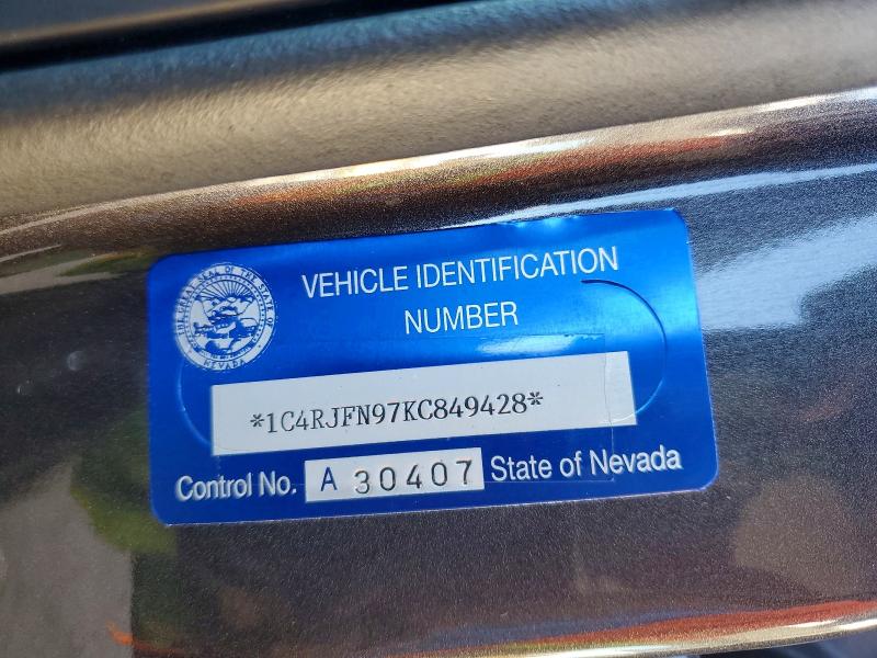 67464566 :رقم المزاد ، 1C4RJFN97KC849428 vin ، 2019 Jeep Grand Cherokee مزاد بيع