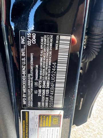 70512896 :رقم المزاد ، 55SWF4KB4FU052464 vin ، 2015 Mercedes-benz C مزاد بيع