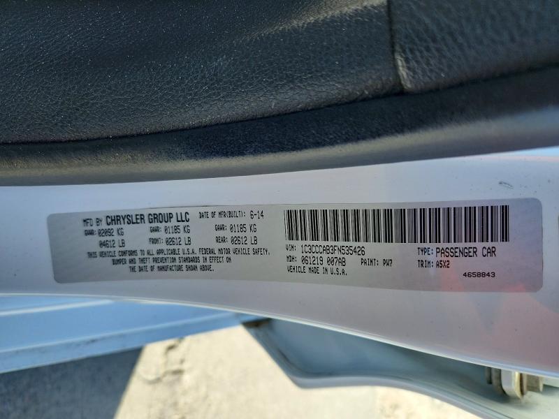 Продаж на аукціоні авто 2015 Chrysler 200, vin: 1C3CCCAB3FN535426, номер лоту: 69559046