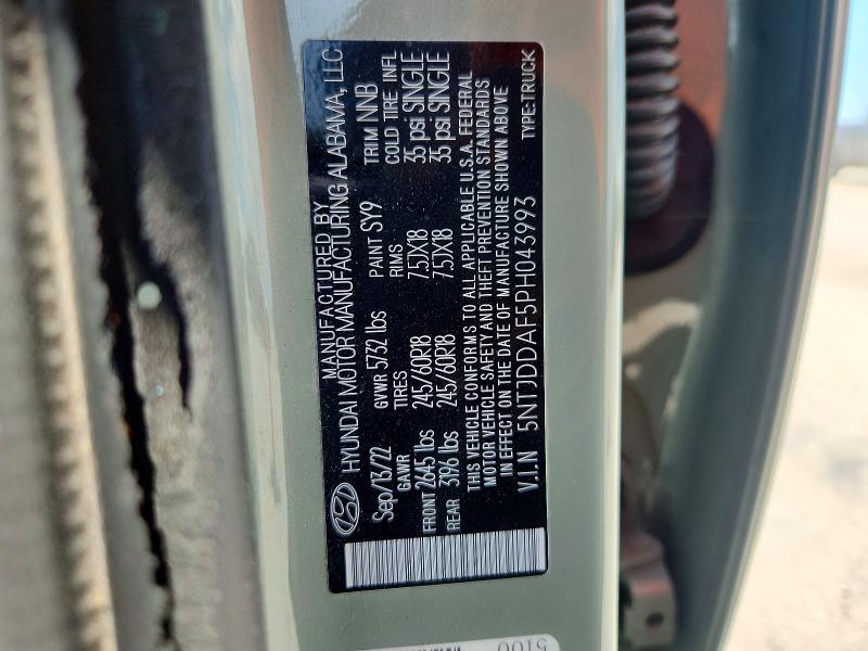 Продажа на аукционе авто 2023 Hyundai Santa Cruz, vin: 5NTJDDAF5PH043993, номер лота: 68043626