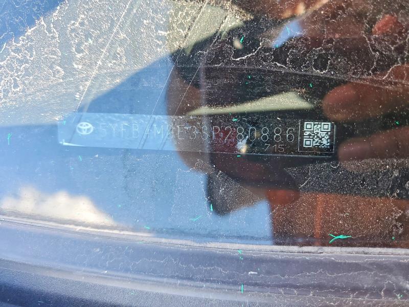 69363346 :رقم المزاد ، 5YFB4MDE3SP280886 vin ، 2025 Toyota Corolla مزاد بيع