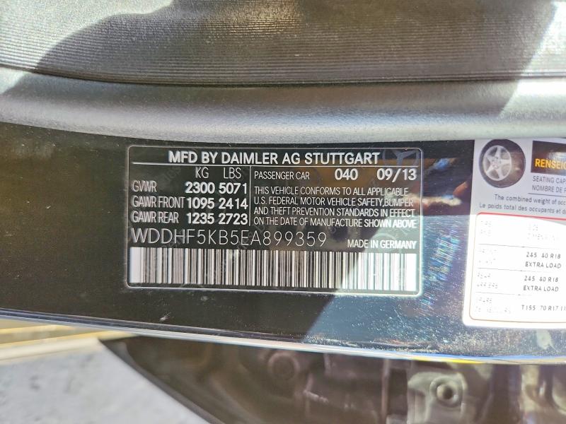 Aukcja sprzedaży 2014 Mercedes-benz E, vin: WDDHF5KB5EA899359, numer aukcji: 70109556