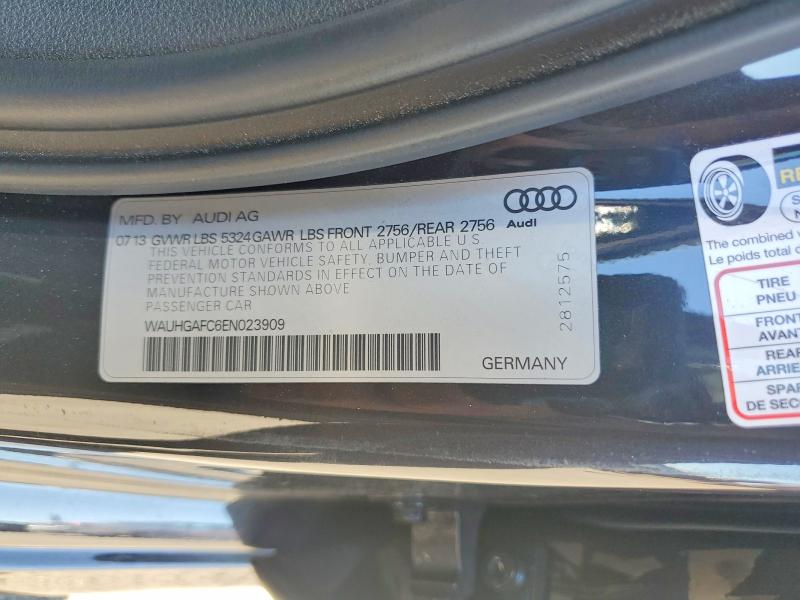 68241446 :رقم المزاد ، WAUHGAFC6EN023909 vin ، 2014 Audi A6 مزاد بيع