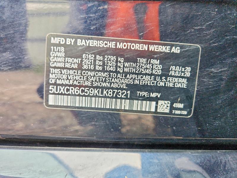Aukcja sprzedaży 2019 Bmw X5, vin: 5UXCR6C59KLK87321, numer aukcji: 67906886