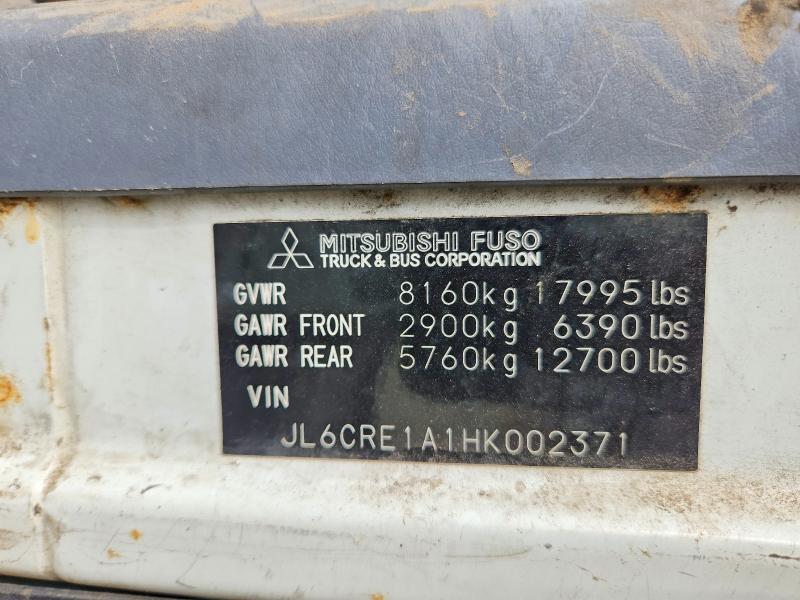 Продаж на аукціоні авто 2017 Mitsubishi Fuso Truck Of America Inc Fe, vin: JL6CRE1A1HK002371, номер лоту: 68423086