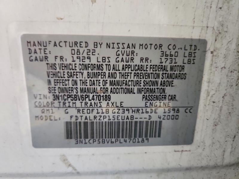 Продажа на аукционе авто 2023 Nissan Kicks, vin: 3N1CP5BV6PL470189, номер лота: 68684976