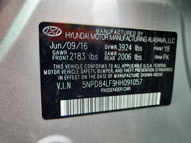 Aukcja sprzedaży 2017 Hyundai Elantra, vin: 5NPD84LF9HH091057, numer aukcji: 69575046