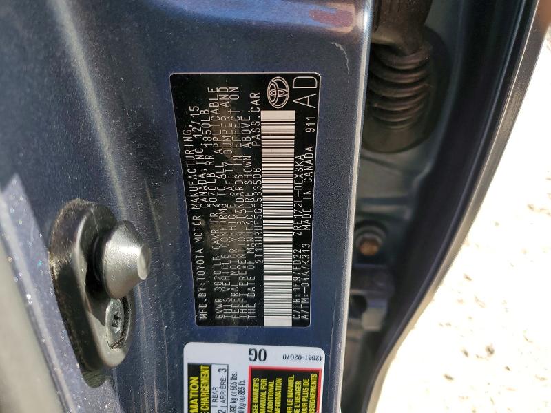 Продажа на аукционе авто 2016 Toyota Corolla, vin: 2T1BURHE5GC583506, номер лота: 68278596