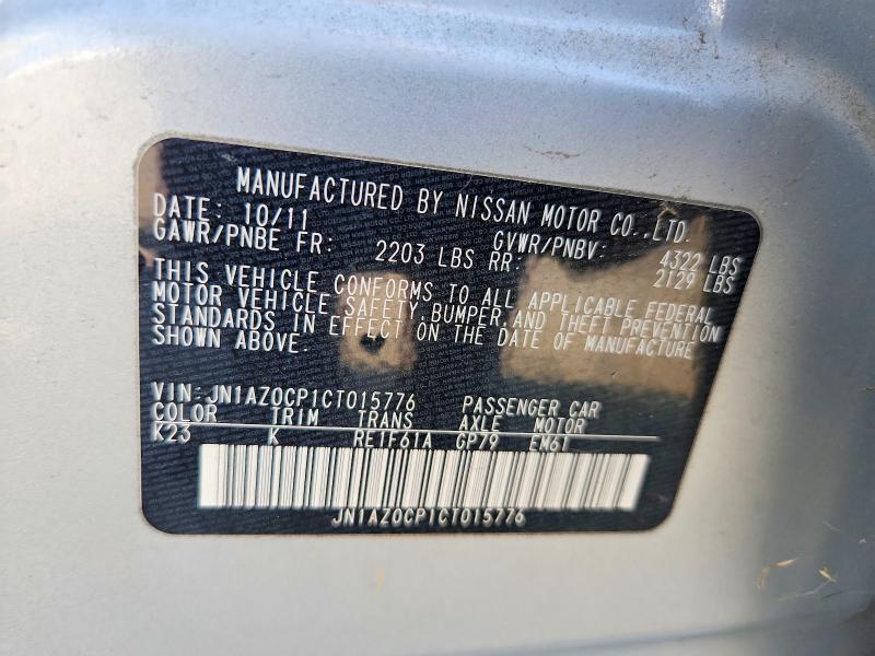 Aukcja sprzedaży 2012 Nissan Leaf, vin: JN1AZ0CP1CT015776, numer aukcji: 67296956