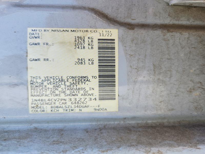 Продажа на аукционе авто 2023 Nissan Altima, vin: 1N4BL4CV2PN332734, номер лота: 68803056