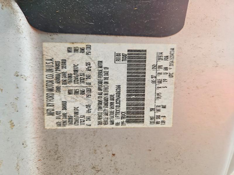 69819176 :رقم المزاد ، 1FTRX18L82NA86266 vin ، 2002 Ford F150 مزاد بيع
