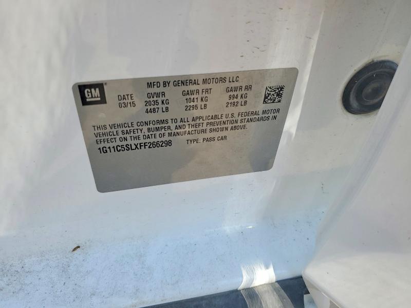 Aukcja sprzedaży 2015 Chevrolet Malibu, vin: 1G11C5SLXFF266298, numer aukcji: 68193196