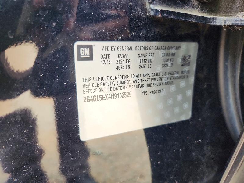 Aukcja sprzedaży 2017 Buick Regal, vin: 2G4GL5EX4H9152529, numer aukcji: 68142736