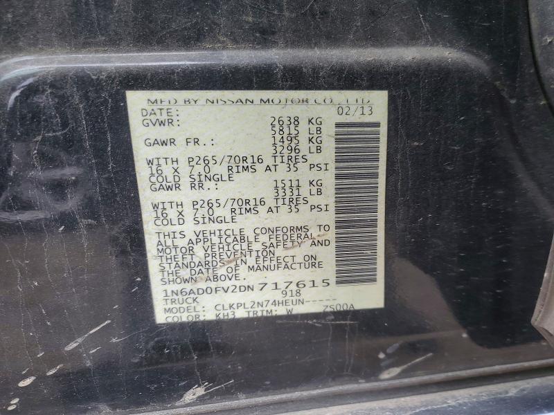 Продаж на аукціоні авто 2013 Nissan Frontier, vin: 1N6AD0FV2DN717615, номер лоту: 70477116