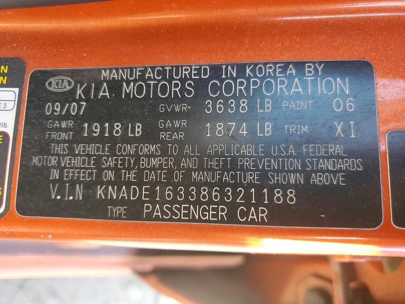 Продажа на аукционе авто 2008 Kia Rio5, vin: KNADE163386321188, номер лота: 68336756