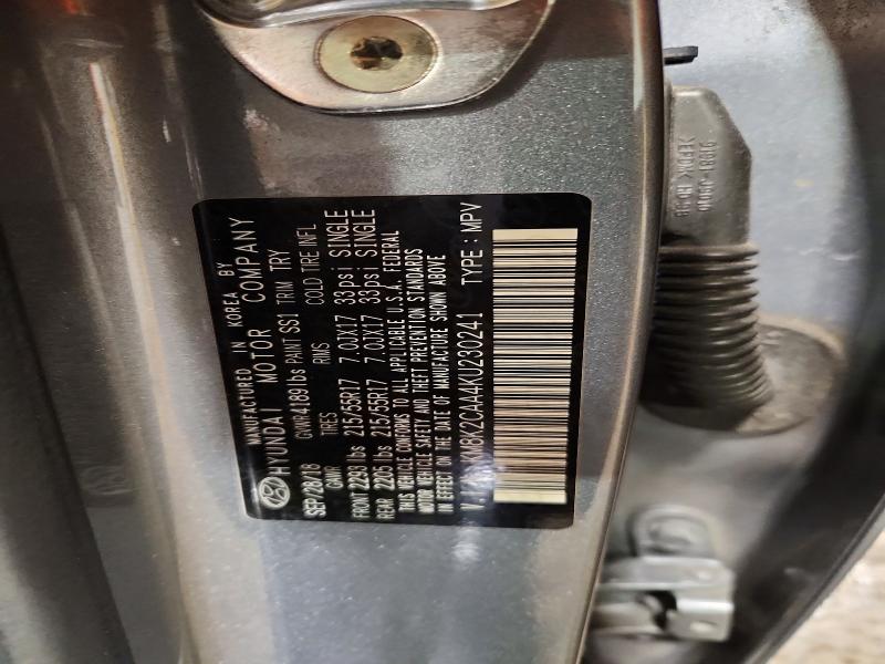 67814106 :رقم المزاد ، KM8K2CAA4KU230241 vin ، 2019 Hyundai Kona مزاد بيع