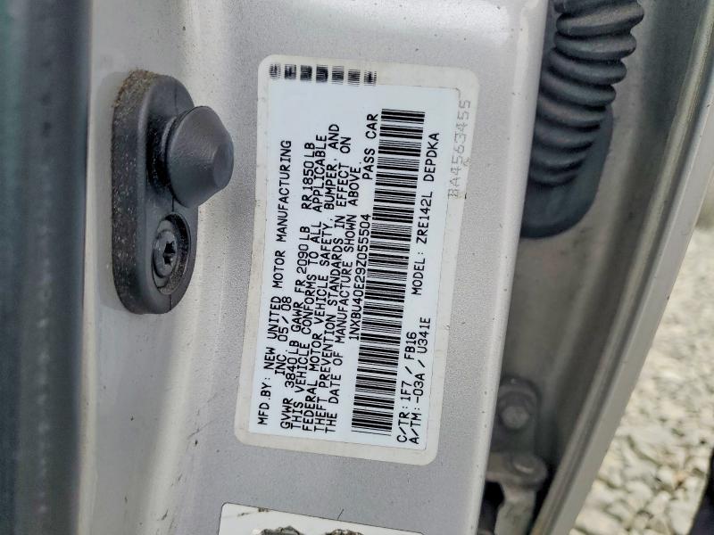 Продажа на аукционе авто 2009 Toyota Corolla, vin: 1NXBU40E29Z055504, номер лота: 68971036