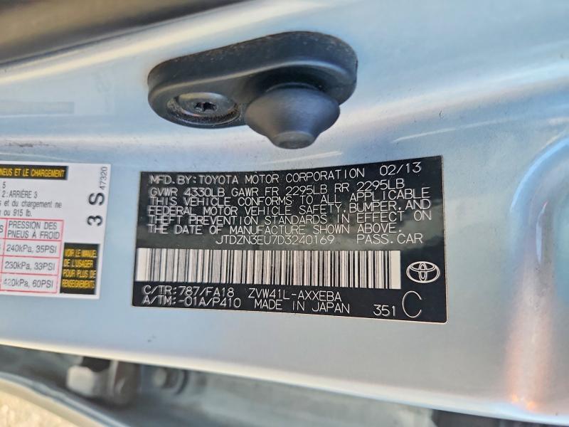 Продажа на аукционе авто 2013 Toyota Prius V, vin: JTDZN3EU7D3240169, номер лота: 70618346