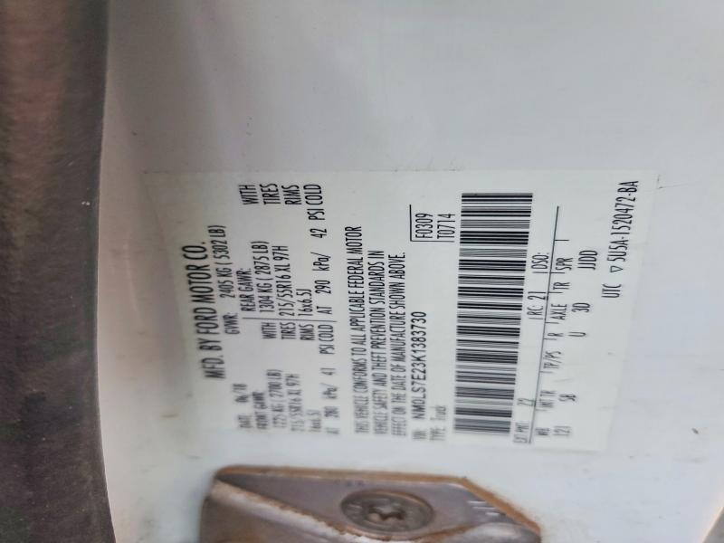 70988686 :رقم المزاد ، NM0LS7E23K1383730 vin ، 2019 Ford Transit Connect مزاد بيع