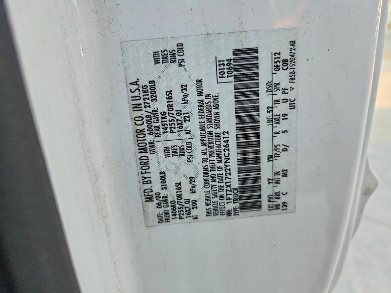 Продажа на аукционе авто 2000 Ford F150, vin: 1FTZX1722YNC26412, номер лота: 70688376