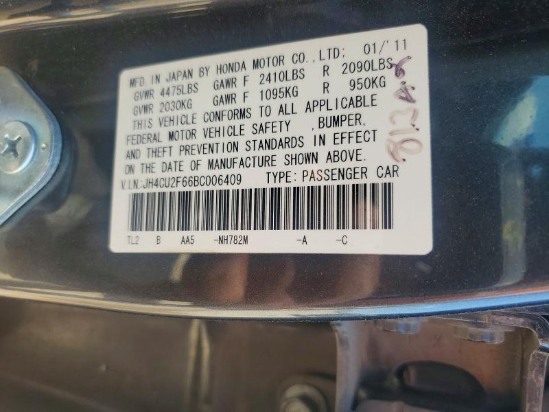Aukcja sprzedaży 2011 Acura Tsx, vin: JH4CU2F66BC006409, numer aukcji: 67502336