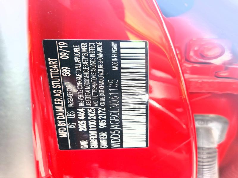 68064666 :رقم المزاد ، WDD5J4GB0LN061105 vin ، 2020 Mercedes-benz Cla مزاد بيع