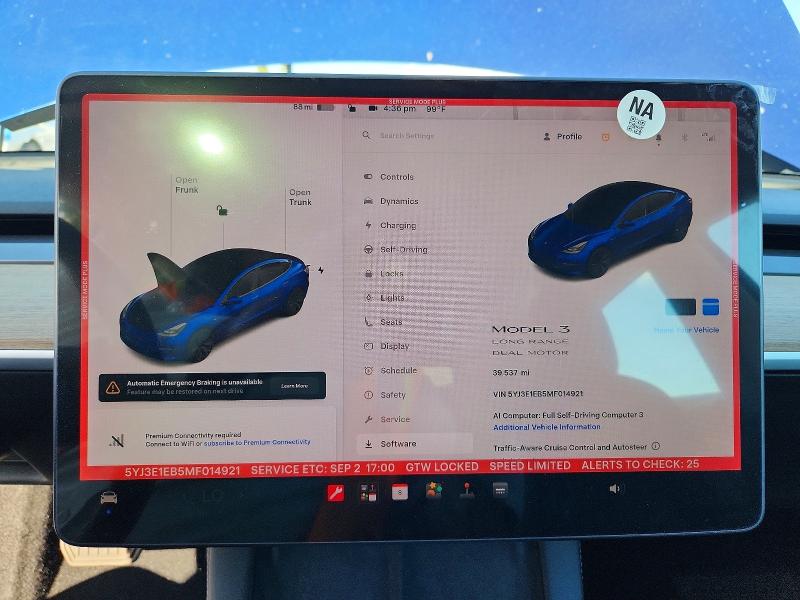 2021 Tesla Model 3 მანქანა იყიდება აუქციონზე, vin: 5YJ3E1EB5MF014921, აუქციონის ნომერი: 67655486