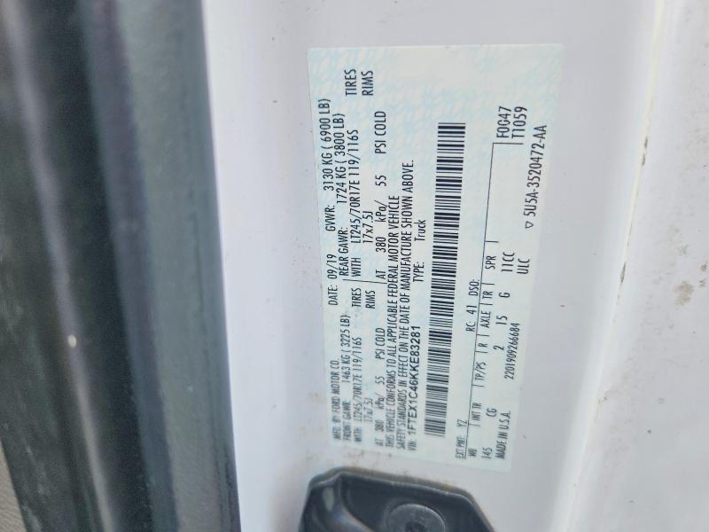 Aukcja sprzedaży 2019 Ford F150, vin: 1FTEX1C46KKE83281, numer aukcji: 65619716