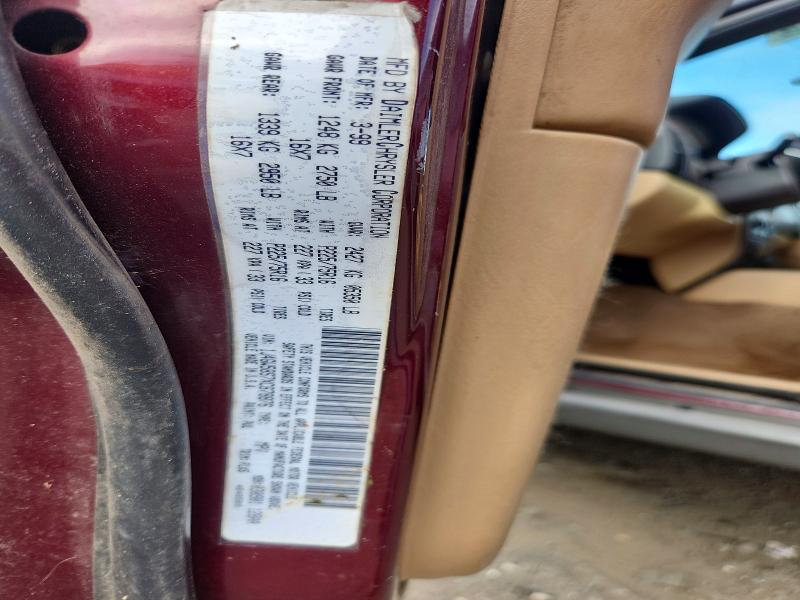 68400256 :رقم المزاد ، 1J4GW58S7XC678876 vin ، 1999 Jeep Grand Cherokee مزاد بيع