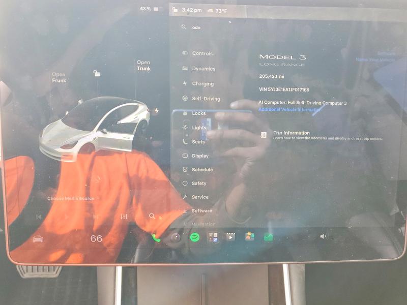 Продаж на аукціоні авто 2018 Tesla Model 3, vin: 5YJ3E1EA1JF017169, номер лоту: 65691286