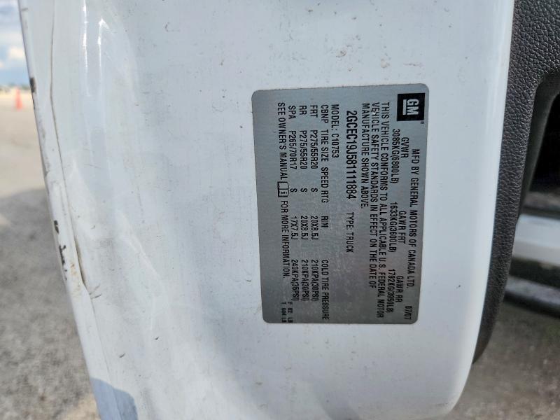 70062886 :رقم المزاد ، 2GCEC19J581111884 vin ، 2008 Chevrolet Silverado مزاد بيع